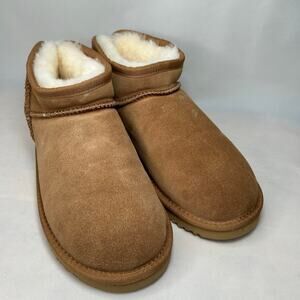 Ankle Boot Women Genuine Shearling Lined- Size 7 Riverland Fireside by Dearfoam